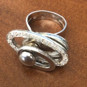 Sterling Silver Swivel 925 Ring 💍 Size 6